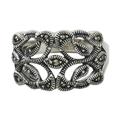 Victorian Lace,'Marcasite Band Ring in Sterling Silver from Thailand'