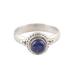 Mystery,'Hand Made Sterling Silver and Lapis Lazuli Ring'