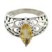 Citrine cocktail ring, 'Love Sonnet'