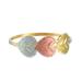 Gleaming Hearts,'Heart-Shaped 10k Gold Cocktail Ring from Brazil'