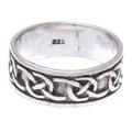 'Love's Geometry' - Artisan Crafted Sterling Silver Band Ring