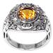 Golden Dream,'Citrine Sterling Silver Ring Handmade in Indonesia'