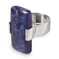 'Blue Hug' - Unique Modern Sterling Silver Sodalite Cocktail Ring