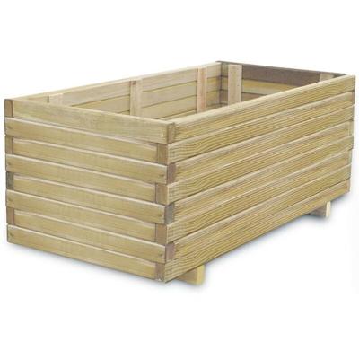 Vidaxl - Hochbeet 100x50x40 cm Holz Rechteckig