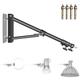 Neewer Triangle Wall Mounting Boom Arm for Photography Studio Video Strobe Lights Monolights Softboxes Umbrellas Reflectors,180 Degree Flexible Rotation,Max Length 70.8 inches/180 centimeters (Black)