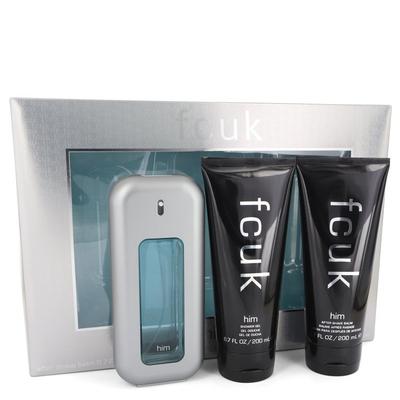 Fcuk For Men By French Connection Gift Set - 3.4 Oz Eau De Toilette Spray + 6.7 Oz After Shave Balm