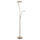 Endon 73080 Alassio Mother And Child Task Floor Lamp In Antique Brass