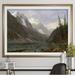 Loon Peak® 'Canadian Rockies Albert Bierstadt' Acrylic Painting Print Canvas/Paper in Brown | 28 H x 38 W x 1.5 D in | Wayfair