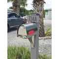 Spira Mailbox Post Mounted Mailbox Steel in Gray | 9 H x 15.5 W x 15.5 D in | Wayfair SPA-M005SS