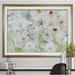 Ophelia & Co. 'Jardin Blanc' Framed Acrylic Painting Print Paper in Green/Red | 28" H x 38" W x 1.5" D | Wayfair 15FD588C71F444E1B1516406D9BDE583