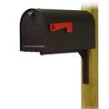 Special Lite Products Titan Steel Curbside Post Mounted Mailbox Steel in Black/Gray | 8.25 H x 21 W x 22.5 D in | Wayfair TC-ASH-FS-1016S-BLK