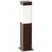 Inside Out Square Column 16"H Textured Bronze LED Bollard