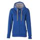 HRM Damen Hooded Jacket, royalblau, Gr. XL I Premium Kapuzenjacke Damen mit Kontrast-Innenfutter I Basic Hoodie mit Reißverschluss I Zip Hoodie I Hochwertige & nachhaltige Damen-Oberteile