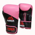 Amber Fight Gear Pro Style Training Gloves 16oz, Pink