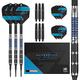 Target Darts Unisex's Daytona Fire GT10 20G 95% Tungsten Soft Tip Darts Set, Black and Blue