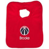 Infant Red Washington Wizards Personalized Bib