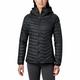 Columbia Women's Powder Pass Hooded Jacket Hooded Puffer Jacket, Black, Size S