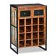 vidaXL Wine Rack for 16 Bottles Solid Reclaimed Wood