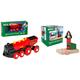 Brio World 33592 - Rote Lola Batterielok + Magnetisches Glockensignal