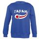 Supportershop Japan Sweatshirt Unisex Kinder, Blau Royal, fr: M (Größe Hersteller: 6 Jahre)