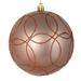 Vickerman 537220 - 4.75" Rose Gold Candy Ball Circle Glitter Christmas Tree Ornament (4 pack) (N182558D)