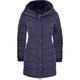 Spindle Women’s Designer Winter Lined Parka Quilted Coat Fur Collar Hooded Long Ladies Womens Jacket UK 20 / 3XL Navy Blue