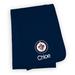 Infant Navy Winnipeg Jets Personalized Blanket