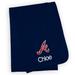 Infant Navy Atlanta Braves Personalized Blanket