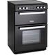 Montpellier Domestic Appliances 60cm Ceramic Mini Range Cooker in Black with Double Oven, 23.6 x 23.6 x 35.4, RMC61CK