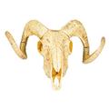 Boland 54319 - Dekoration Tierschädel mit zwei Hörnern, 28x36 cm, Stier, Wilder Westen, Partydeko für Mottoparty und Karneval