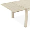 Ibbe Design Ansteckplatte Tischplatte für Texas Ausziehbar Esstisch Natur Massiv Seifen-Finish Eiche Holz Esszimmer Tisch, L50x B100x H2,5 cm