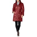 Calvin Klein Women's CW312100 Down Coat, Pearlized Crimson, Large