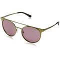 Michael Kors Women's GRAYTON 116884 52 Sunglasses, Shiny Pale Gold-Tone/Pink Solid