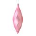 Vickerman 543405 - 8" Pink Matte Swirl Finial Christmas Tree Ornament (6 pack) (M183179M)