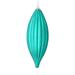 Vickerman 543887 - 8" Teal Matte Line Finial Christmas Tree Ornament (4 pack) (M183242M)