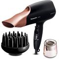 Panasonic EH-NA65CN895 Nanoe Hair Dryer with Diffuser, Quick Dry & Styling Nozzle - Visibly Improved Shine (Rose Gold), Gifts for women