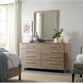 Hooker Furniture Affinity 8 Drawer Double Dresser w/ Mirror Wood in Brown/Gray | 37.75 H x 68 W x 18 D in | Wayfair