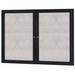 AARCO Outdoor Wall Mounted Bulletin Board Cork/Metal in Black | 48 H x 60 W x 4 D in | Wayfair ODCC4860RIBK