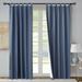 Alcott Hill® Mcgowen 100% Cotton Solid Room Darkening Thermal Tab Top Curtain Panels Metal in Green/Blue | 63 H in | Wayfair