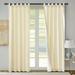 Alcott Hill® Mcgowen 100% Cotton Solid Room Darkening Thermal Tab Top Curtain Panels Metal in White | 63 H in | Wayfair