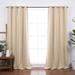 Alcott Hill® Mendelsohn Linen Blend Blackout Grommet Curtain Panel (Single Panel) Polyester/Linen in White | 84 H in | Wayfair