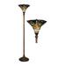 August Grove® Ziemer 72" Torchiere Floor Lamp Metal in Brown | 72 H x 14 W x 14 D in | Wayfair AGGR1731 37009106