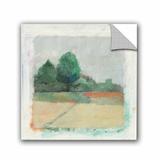 August Grove® Jantzen Path Through The Field Crop Green Removable Wall Decal Vinyl in Brown/Green | 14 H x 14 W in | Wayfair