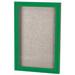 AARCO Outdoor Wall Mounted Bulletin Board Cork/Metal in Green | 48 H x 36 W x 4 D in | Wayfair ODCC4836RIG