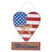 August Grove® Heart Hanging Wood Wall Décor in Blue/Brown/Red | 18 H x 14 W in | Wayfair 160496747AB1451DA2EAC236A0A7DAB2