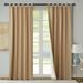 Alcott Hill® Mcgowen 100% Cotton Solid Room Darkening Thermal Tab Top Curtain Panels Metal in Brown | 72 H in | Wayfair