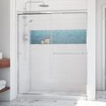 Arizona Shower Door Leser 56" W x 67.38" H Frameless Shower Door Tempered Glass | 67.38 H in | Wayfair LSER6067CHRNL
