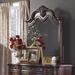 Lark Manor™ Ceja Crowned Top Traditional Dresser Mirror in Brown/Red | 49.25 H x 49 W x 4.5 D in | Wayfair ASTG3154 31912489