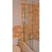 Ark Showers 33.5" x 60" Pivot Frameless Tub Door Tempered Glass in Gray | 60 H x 33.5 W in | Wayfair 6008NPS