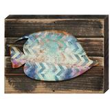 Designocracy Tropical Fish Wall Art Wooden Board Wall Décor in Blue/Brown/Pink | 12 H x 18 W x 1.5 D in | Wayfair 98527-182